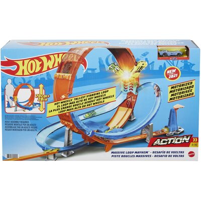 Hot Wheels, zestaw Kaskaderska Gigapętla tor Samochodowy
