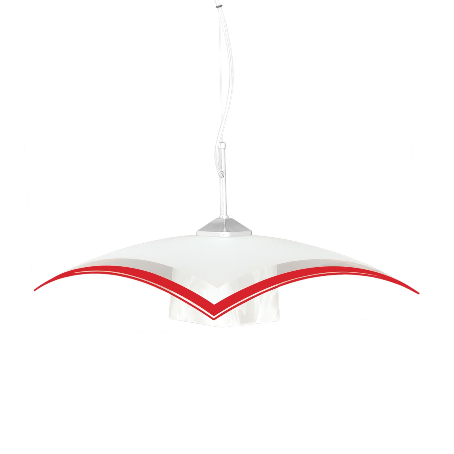 Lampa wisząca do stylowej kuchni K-1520 ZK5-90 CZERWONY z serii VETRO