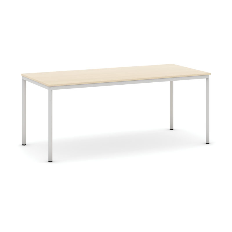 B2B Partner Stół do jadalni 1800 x 800 mm, blat buk, nogi jasnoszare 555775