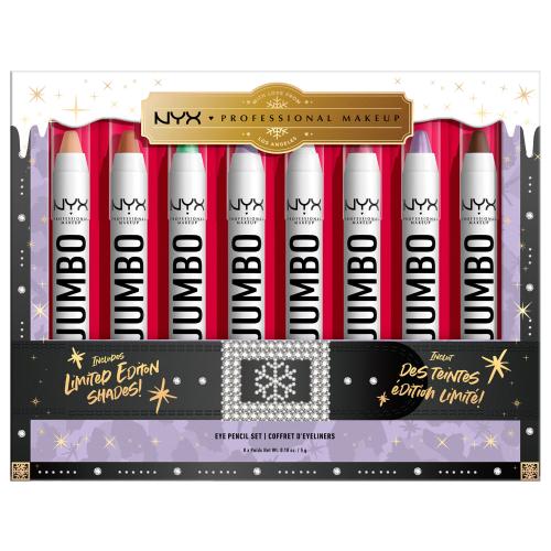 NYX Professional Makeup Mrs. Claus Jumbo Eye Pencil Set zestaw Kredka do oczu 8 x 5 g dla kobiet