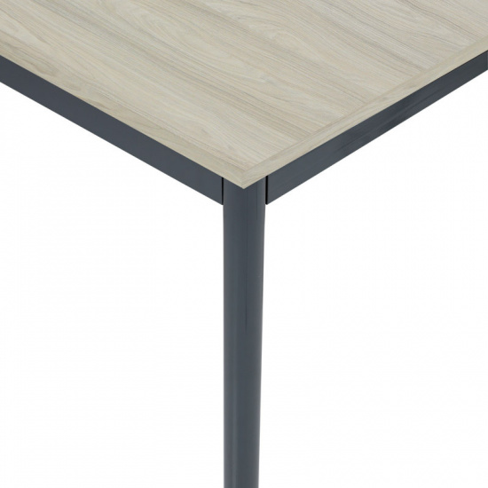 B2B Partner Stół do jadalni 2000 x 800 mm, blat dąb, nogi ciemnoszare 555778
