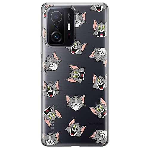 ERT GROUP etui na telefon Xiaomi 11T 5G / 11T PRO 5G, case oryginalny i oficjalnie licencjonowany przez Tom and Jerry, wzór Tom i Jerry 007, optymalnie dopasowane, plecki z TPU częściowo przeźroczyste