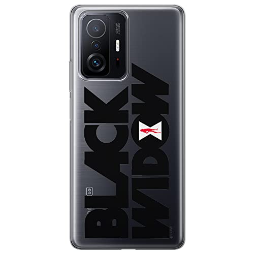 ERT GROUP etui na telefon Xiaomi 11T 5G / 11T PRO 5G, case oryginalny i oficjalnie licencjonowany przez Marvel, wzór Czarna Wdowa 011, optymalnie dopasowane, plecki z TPU częściowo przeźroczyste