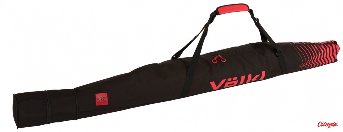 Pokrowiec narciarski Volkl RACE SINGLE SKI BAG 165+15+15 BLACK/RED 2022/2023