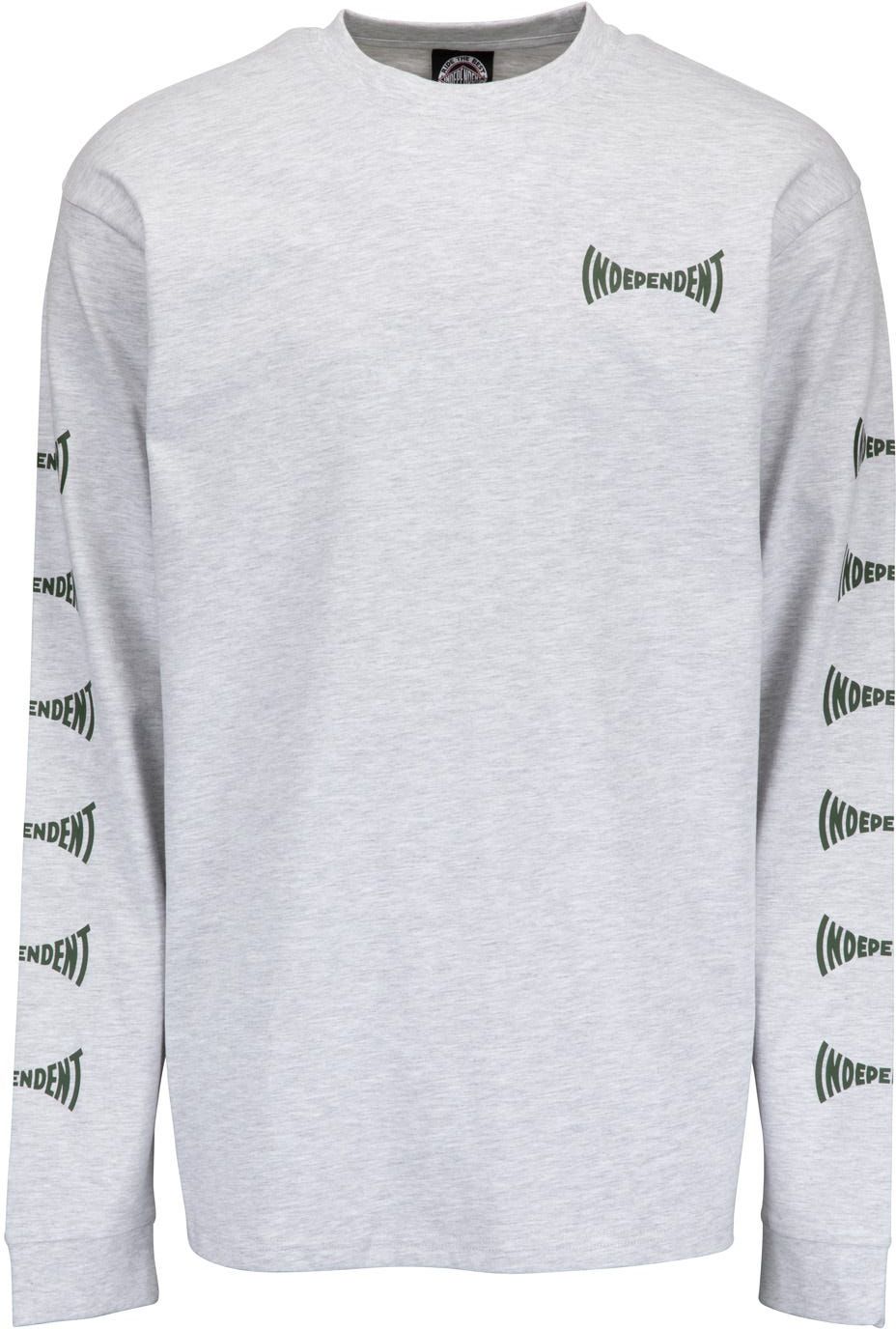 t-shirt męski INDEPENDENT SPAN LS TEE Athletic Heather