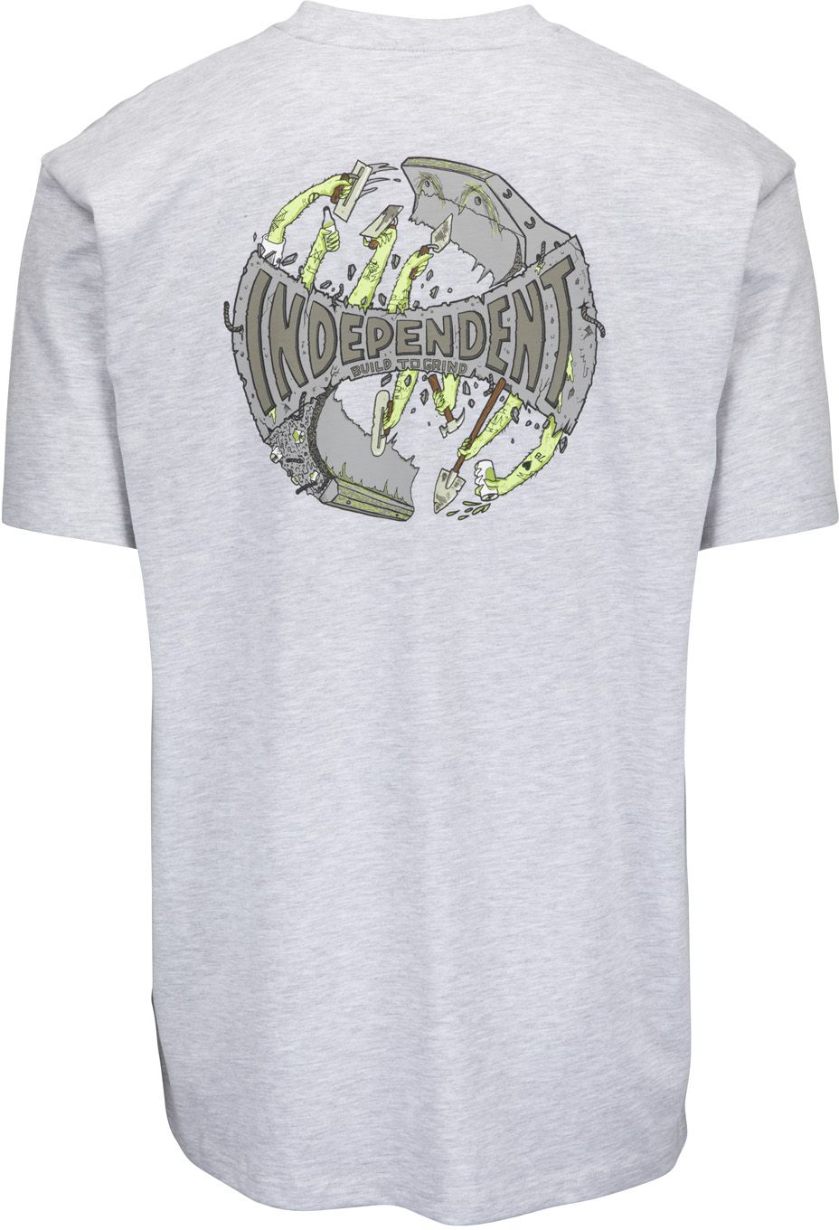 t-shirt męski INDEPENDENT BUILD TO GRIND TEE Athletic Heather