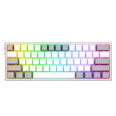 Redragon K617 Fizz RGB (biało-szary)