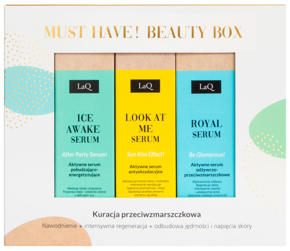 LaQ Must Have! Beauty Box, zestaw serum, 3x30ml