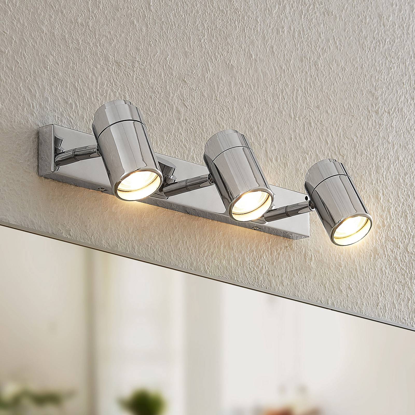 Lindby Remilan spot sufitowy, chrom, długi