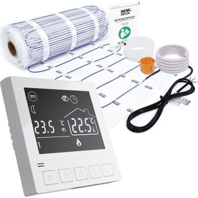 Heat Decor HD-mat150 mata grzewcza 1,5 m2 z termoregulatorem T2 białym HD-MAT150/1.5.T2