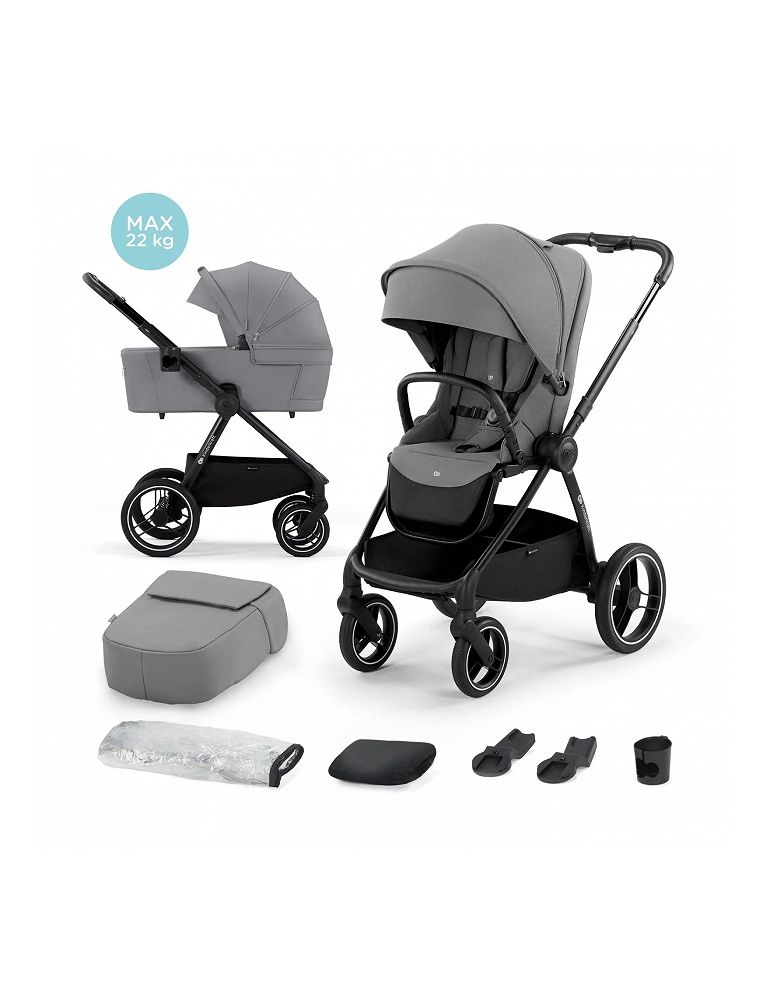 Kinderkraft Nea Wózek głęboko-spacerowy Platinum Grey