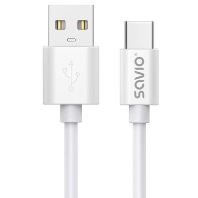 KABEL USB-A – USB-C, 3 M, BIAŁY, CL-168