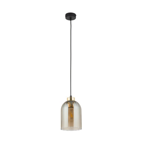 Satipo lampa wisząca 1-punktowa czarna/amber 5623