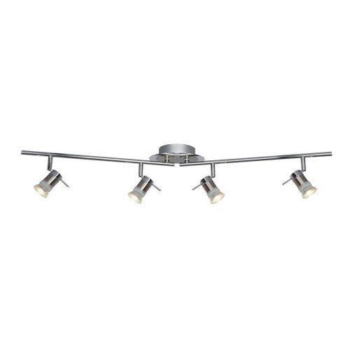 Aries IP44 lampa sufitowa (spot) 4-punktowa satynowe srebro/chrom 7444CC-LED