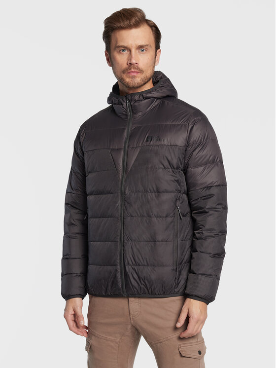 Jack Wolfskin Kurtka puchowa Dna Tundra 1206612 Czarny Regular Fit