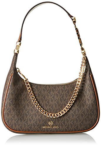 Michael Kors Women SM POUCHETTE Bag, BRN/Acorn, Brn/Acorn