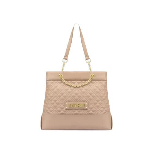 Love Moschino Damska torba na ramię Borsa pikowana PU z różowym aktem, 19 x 30 x 16