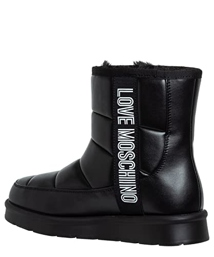 Love Moschino Damskie buty St.ttod.winterboot miękkie PU botki, czarny, 5 UK