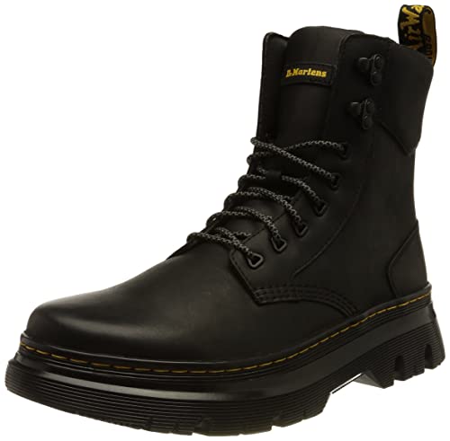 Dr. Martens Unisex 8 krawatów bojowy Boot, Black Wyoming, 4 UK