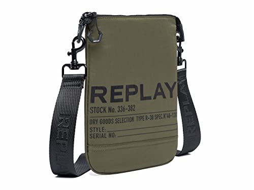 Replay Męska torba na ramię, FM3596, 432 Jungle DK Green