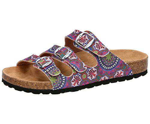Lico Damskie Bioline Flower Vegan kapcie domowe, liliowe, 36 UE