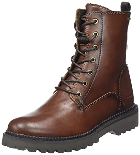 Tom Tailor Damskie buty 4293002, półdługie kozaki, Brandy, 38 UE