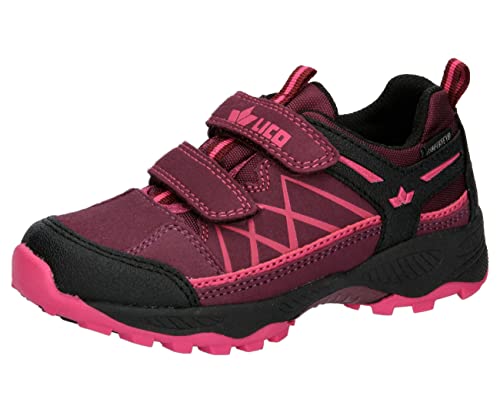 Lico Griffin Low V Cross buty do biegania, bordowe/czarne/różowe, 35 EU