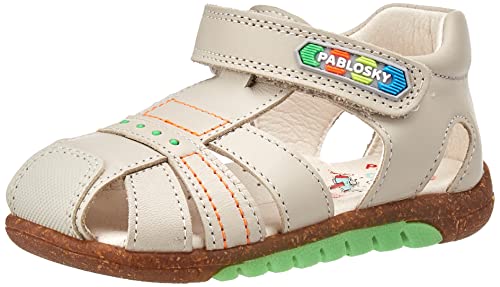 Pablosky Sandały chłopięce 009731 z obcasem, beżowy - 19 EU