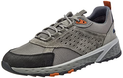 Geox Męskie trampki U STERRATO Sneaker, szare, 45 UE