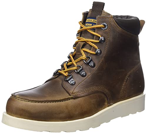 JACK&JONES JFWMILES MOC Boot sztyblety męskie, Brown Stone, 45 EU