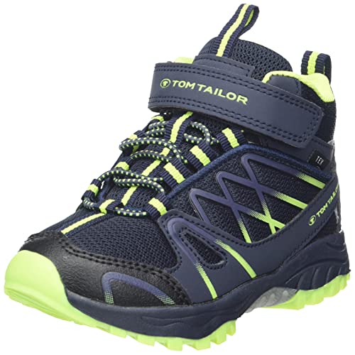 TOM TAILOR Chłopięce 4271102 buty do chodzenia, Navy Lime, 38 EU