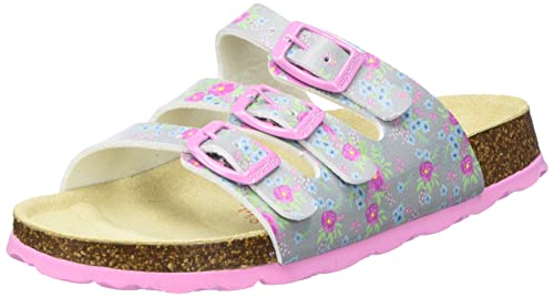 Superfit Fussbettpantoffel Odkryte kapcie Chłopcy, Szary (Light gray 2500), 27 EU