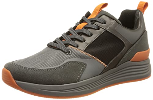 ARA Męskie trampki Chicago Sneaker, szare, czarne, 44 EU