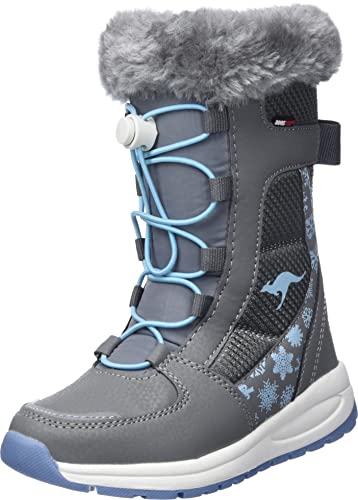 KangaROOS Buty dziecięce uniseks Kp-gastin RTX, Steel Grey Blue Sky, 28 EU