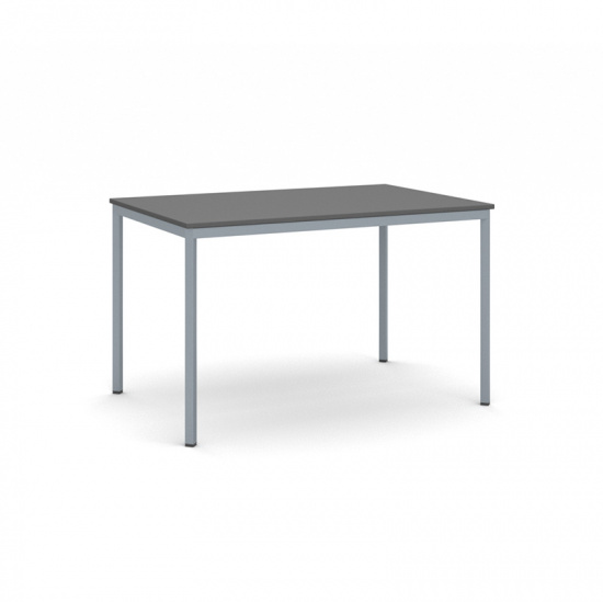 B2B Partner Stół do jadalni, blat antracytowy 1200 x 800 mm, podstawa ciemnoszara 555763