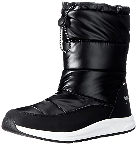 KangaROOS Damskie kozaki K-WW Luna RTX Jet Black/metaliczne, 37 EU