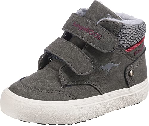 KangaROOS Kavu Primo V sneakersy dla chłopców, uniseks, kolor szary/różowy, rozmiar 24 UE