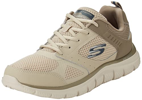 Skechers Męskie trampki TPE 232398, skóra taupe/siatka/wykończenie, 6,5 UK