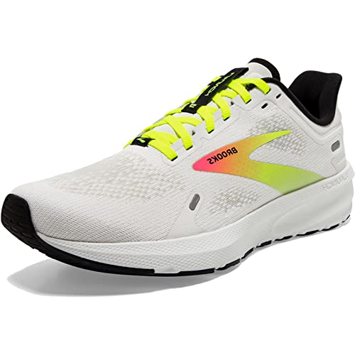 Brooks Launch 9, Trampki damskie, Białe różowe życie nocne, 42.5 EU
