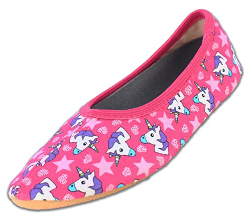 Beck Dziewczęcy różowy Horse Ballet Flat, różowy, 35 EU