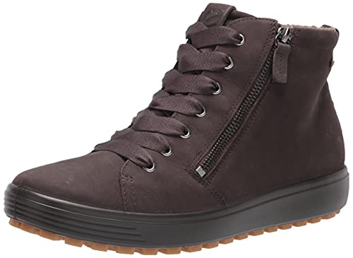 ECCO Damskie sztyblety Soft 7 Tred GTX Hi, 34,5 EU, Licorice, 37 eu