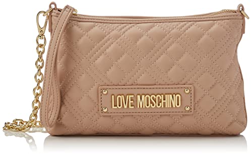 Love Moschino Damska torba na ramię Borsa pikowana PU z różowym aktem, 18 x 61 x 4