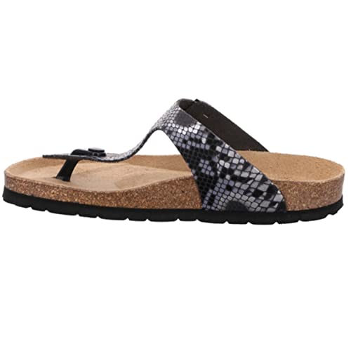 Rohde klapki damskie Alba 5591, rozmiar:38 EU, kolor:Srebrny