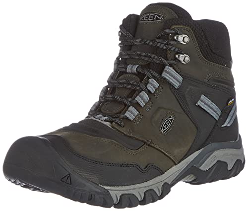 KEEN Męskie buty trekkingowe Ridge Flex Mid, Magnes czarny - 38.5 EU