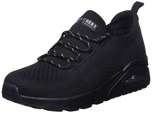 Skechers Damskie trampki UNO, czarne, 8 UK