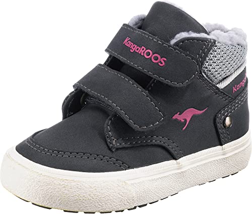 KangaROOS Kavu Primo V sneakersy dla chłopców i dziewczynek, granatowe/Fandango różowe, 25 EU