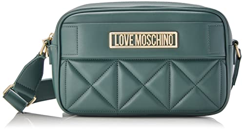 Love Moschino Damska torba na ramię Borsa miękka PU Bottiglia, zielona, 17 x 24 x 8