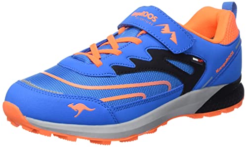 KangaROOS Męskie buty trekkingowe K-hk Teak Low Ev RTX, granatowy/pomara?czowy (Navy/Orange), 35 EU