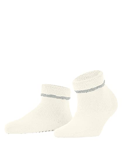 ESPRIT Damskie skarpety Cozy wzmocnione wełniane bez wzoru, przepuszczające powietrze, antypoślizgowe na podeszwie, 1 para skarpet do kapci, białe (Woolwhite 2060), 39-42