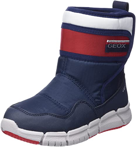 Geox Chłopięce J Flexyper Boy B ABX botki, granatowy czerwony, 35 EU